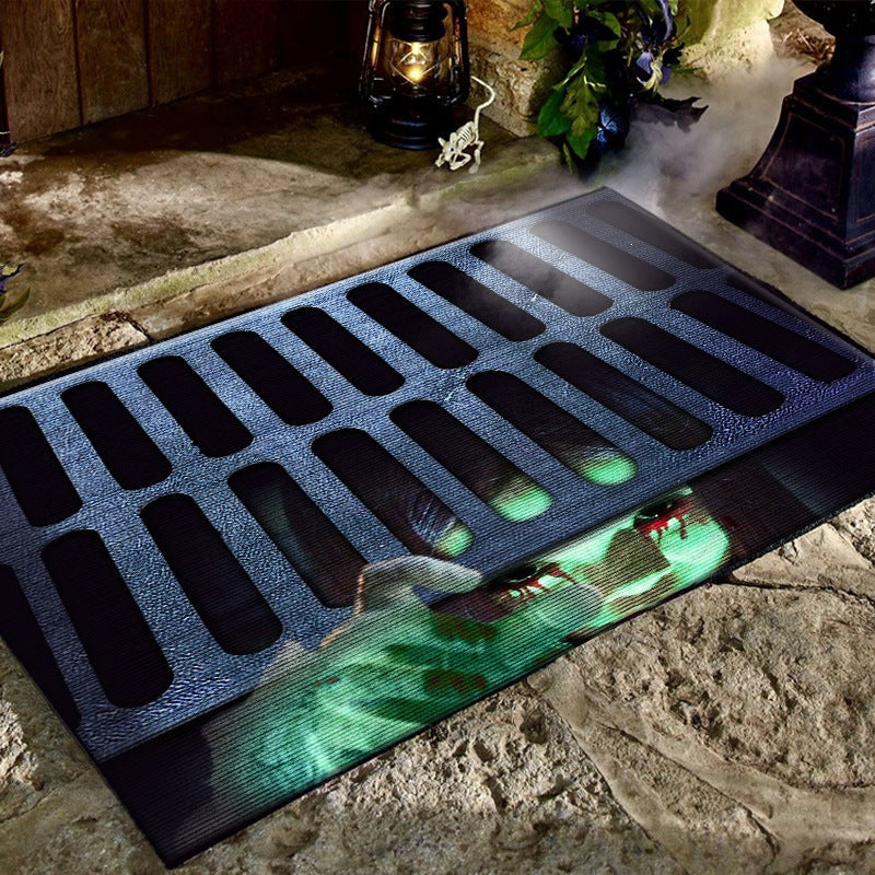 Spooky Halloween-Themed Entrance Mat