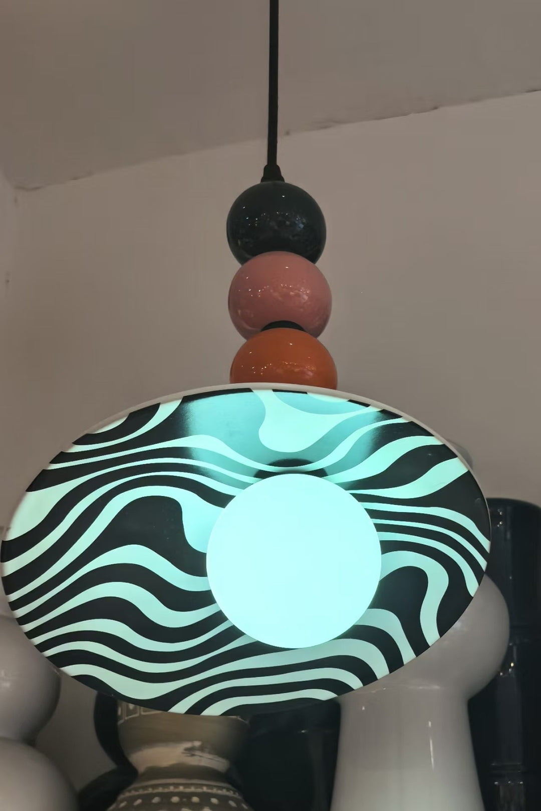 Vintage Circus-Style Pendant Lamp