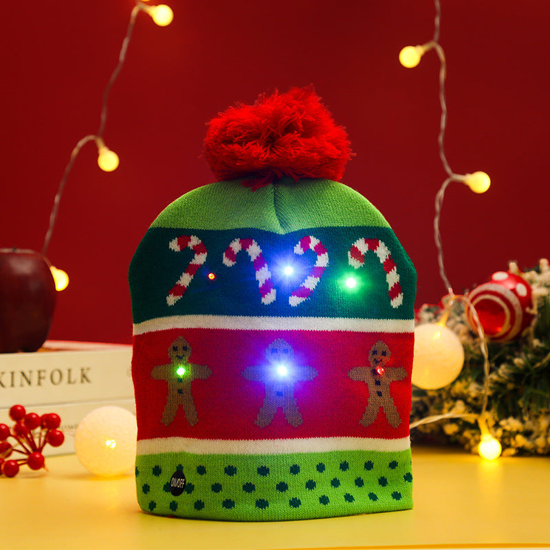 Funny Christmas hat with LED lights