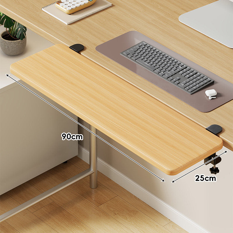 Under-Desk Sliding Keyboard Tray and Desk Extender with Smooth Glide Mount