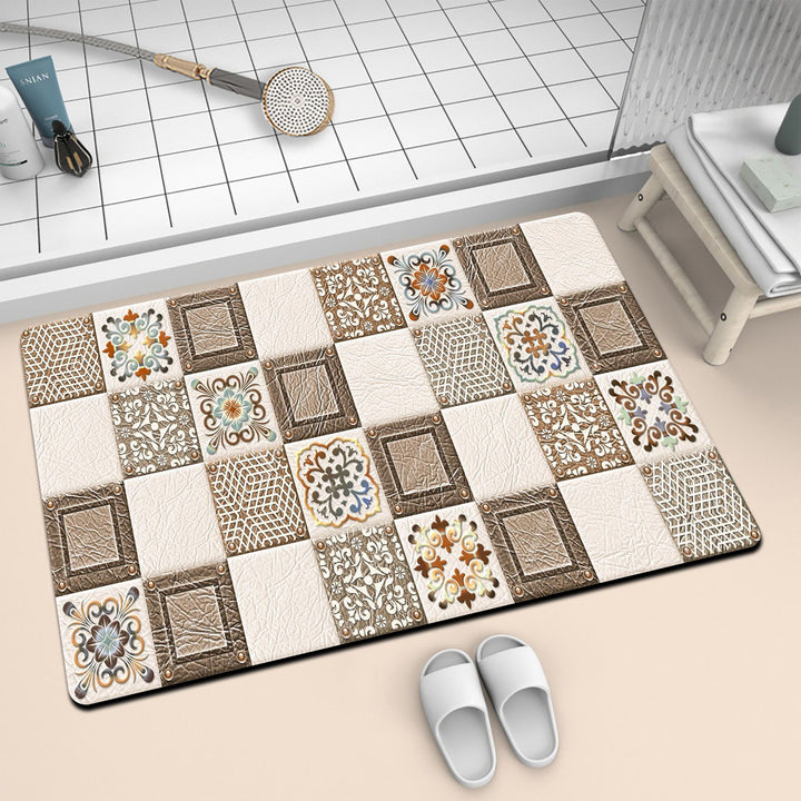 Artistic Mosaic Bath Mat