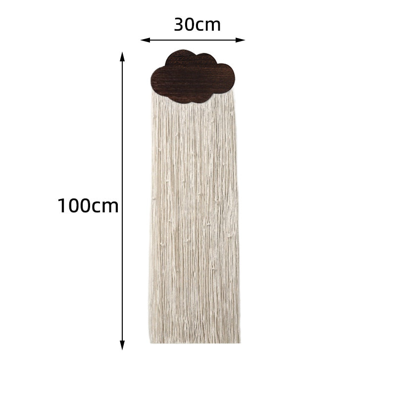 Macrame Wall Decor with Cloud Motif