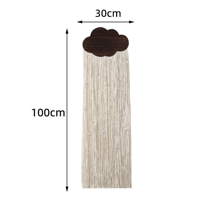 Macrame Wall Decor with Cloud Motif