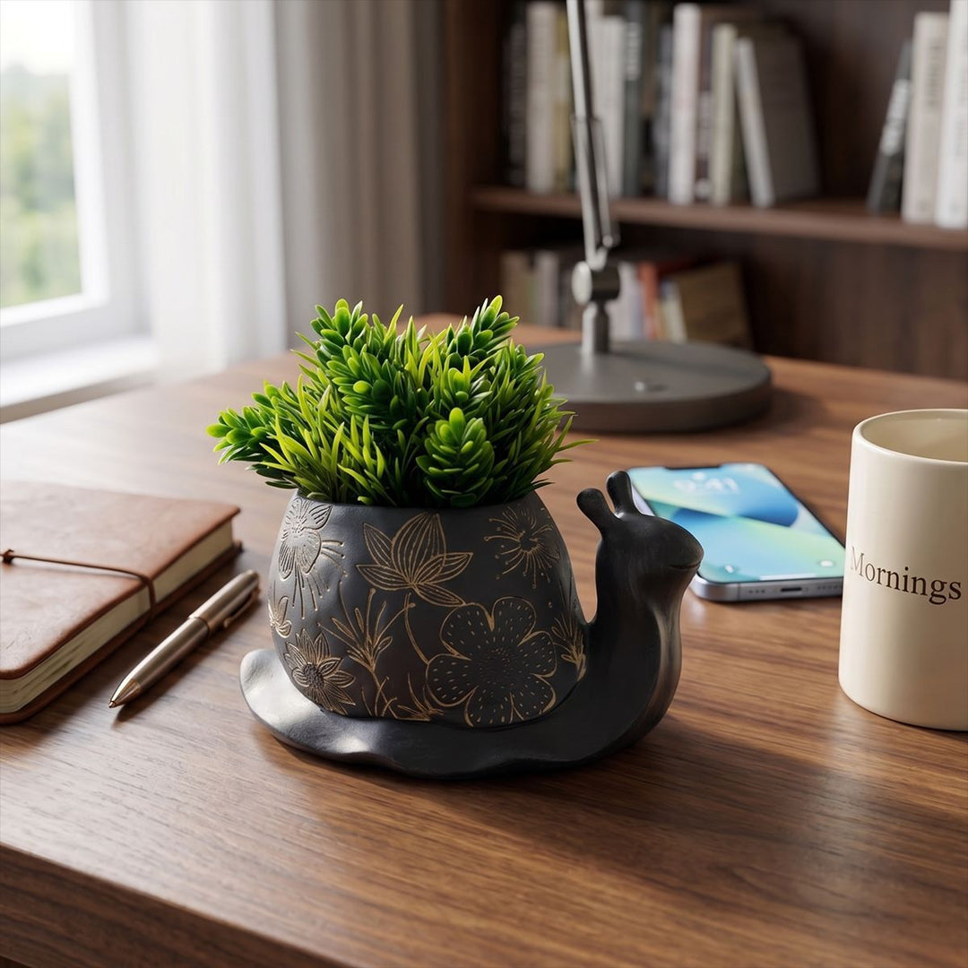 Decorative Snail Planter
