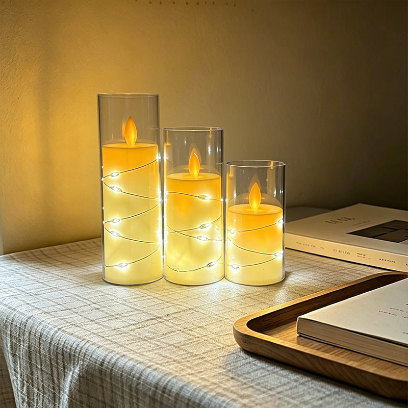 LED Scented Candle with Flame Effect
