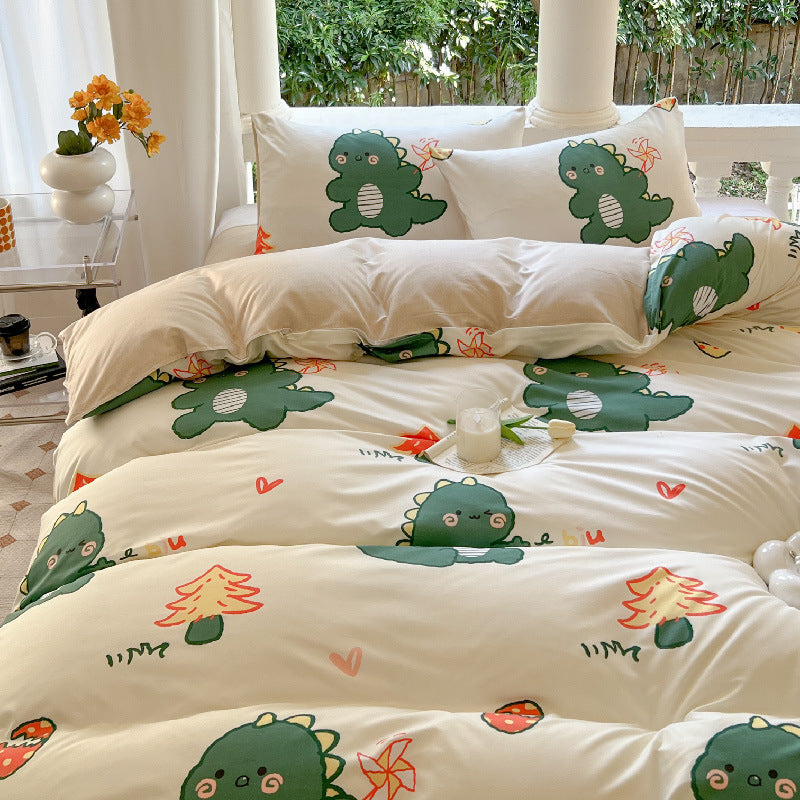 Modern Floral Pattern Duvet Cover Set