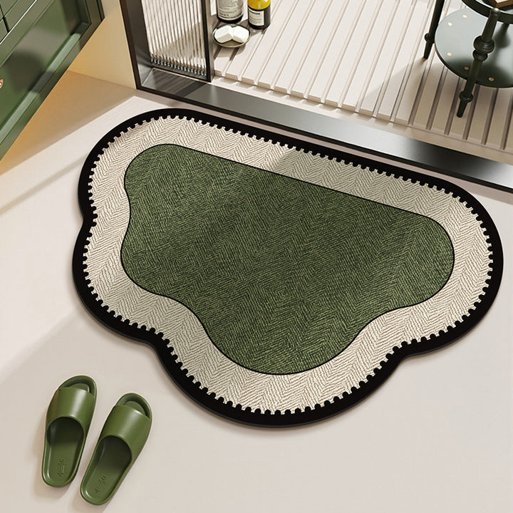 Elegant Herringbone Pattern Area Rug