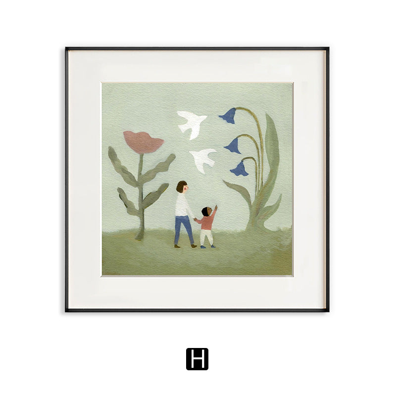 Framed Animal Illustration Artwork