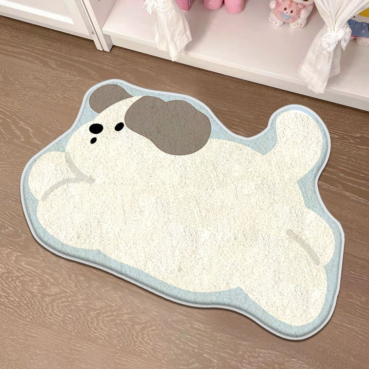 Children's Playful Cat-Shaped Area Mat