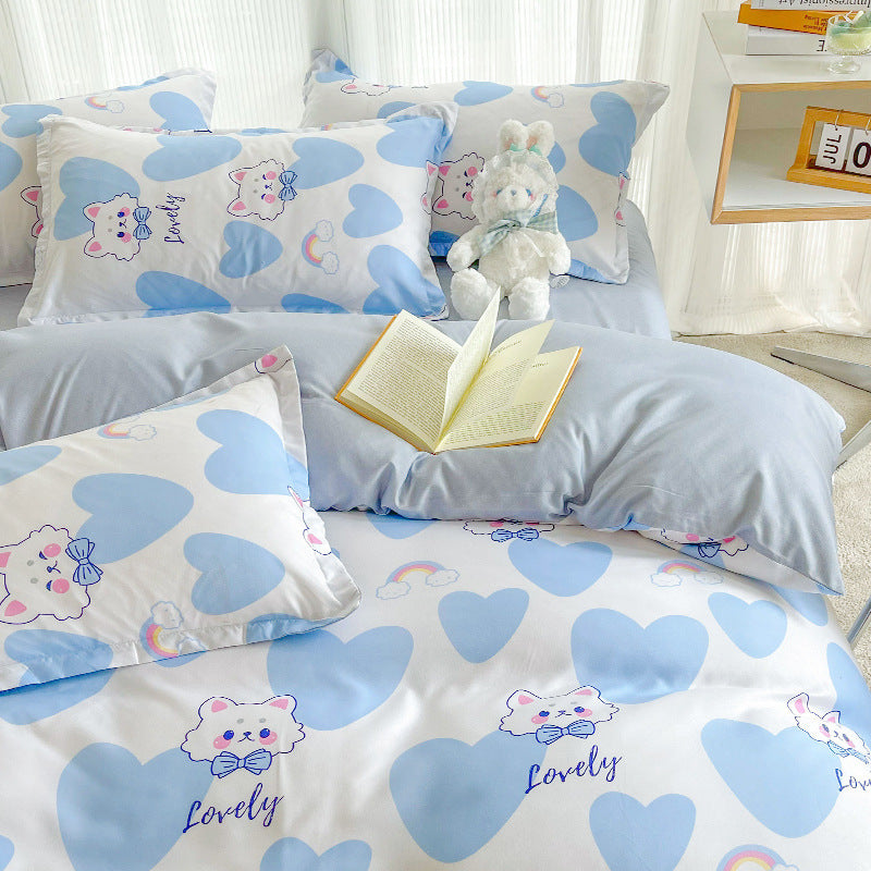 Fun Heart Print Bedding Set