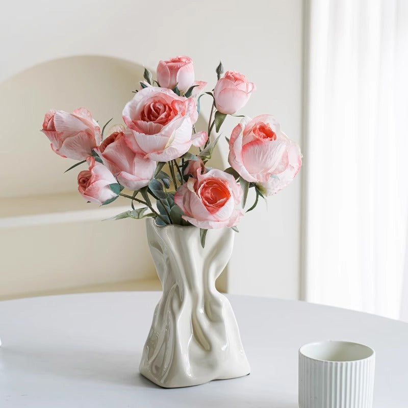 Artistic ceramic flower vase