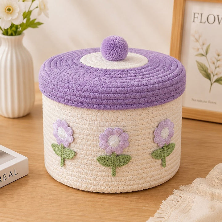 Decorative Knitted Storage Container