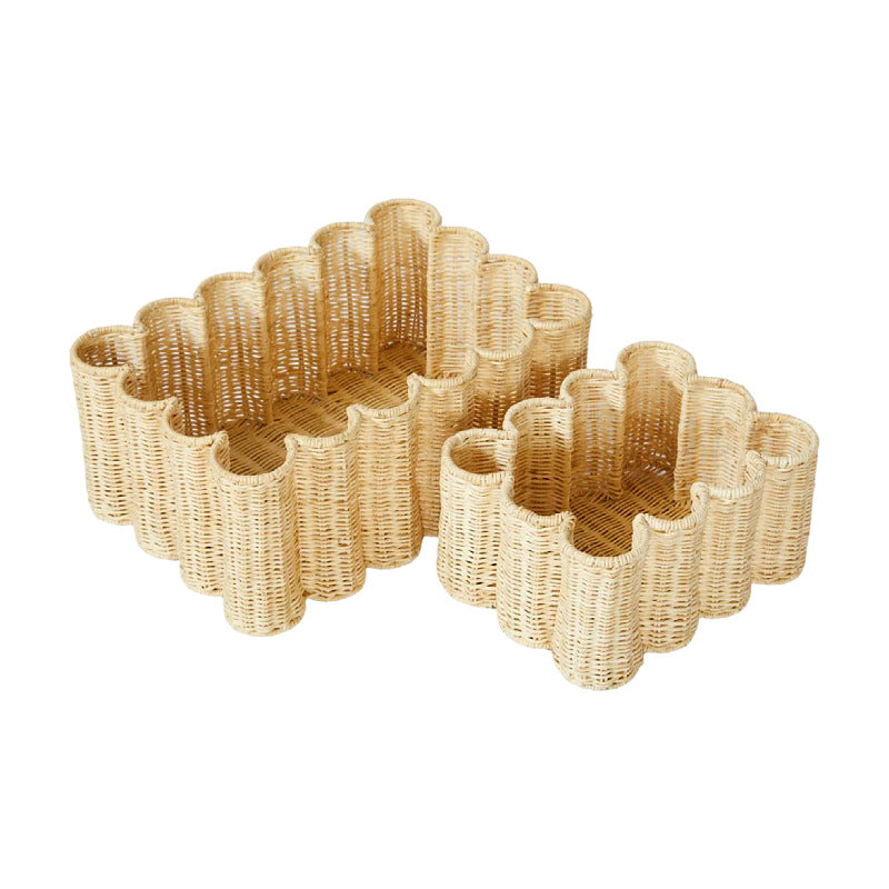 Playful storage basket in flower design