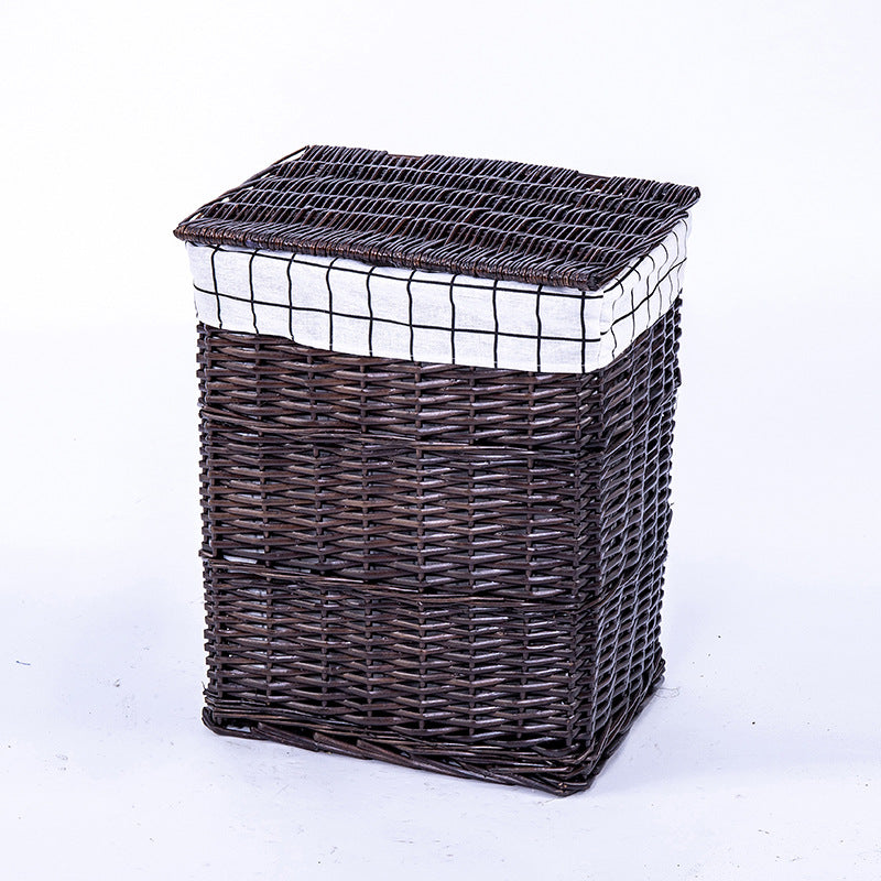 High-quality laundry basket with elegant fabric lining