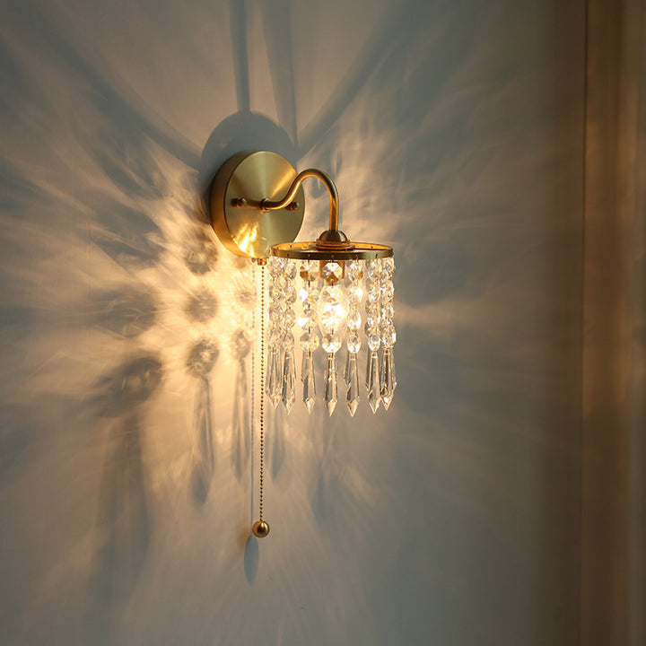 Crystal Hanging Wall Lamp