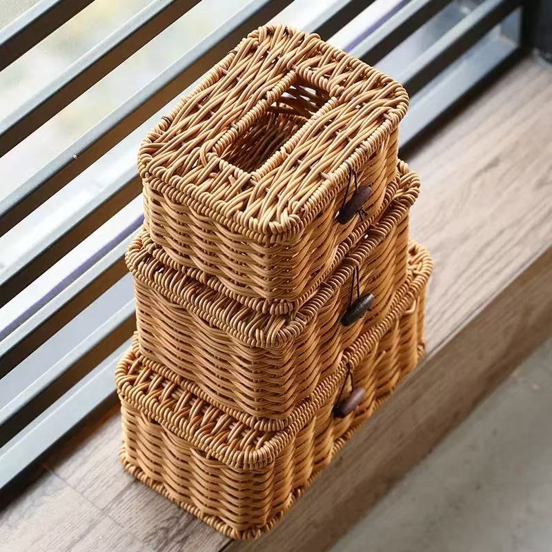 Handcrafted Wicker Storage Box