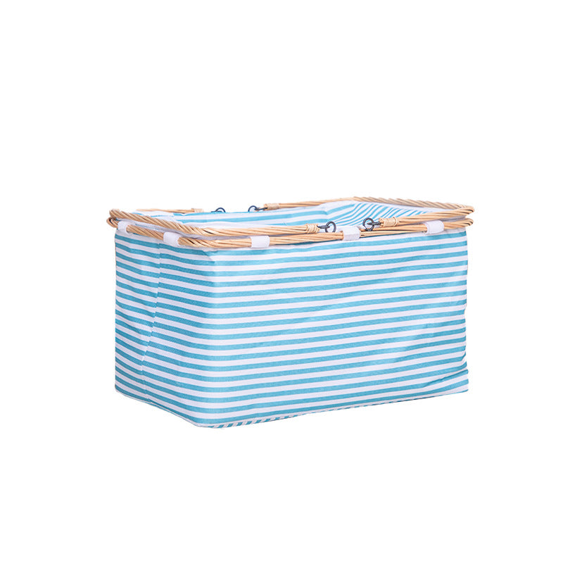 Textured Woven Storage Bin