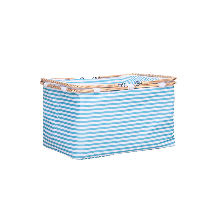 Textured Woven Storage Bin