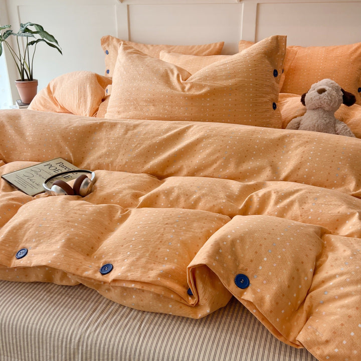 Patterned Cotton Duvet Cover Set