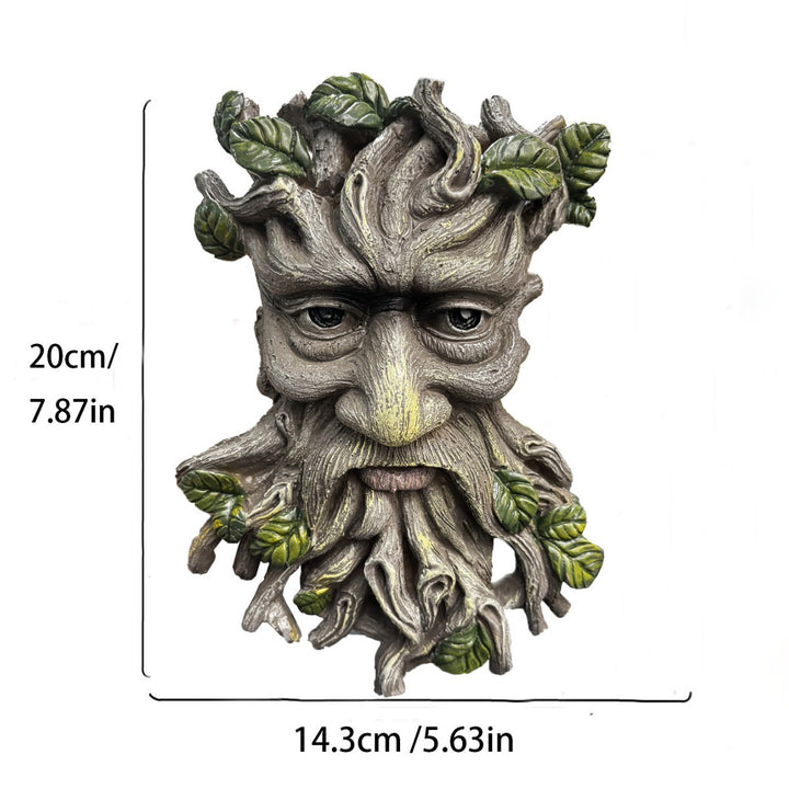 Whimsical Tree Face Wall Sculpture
