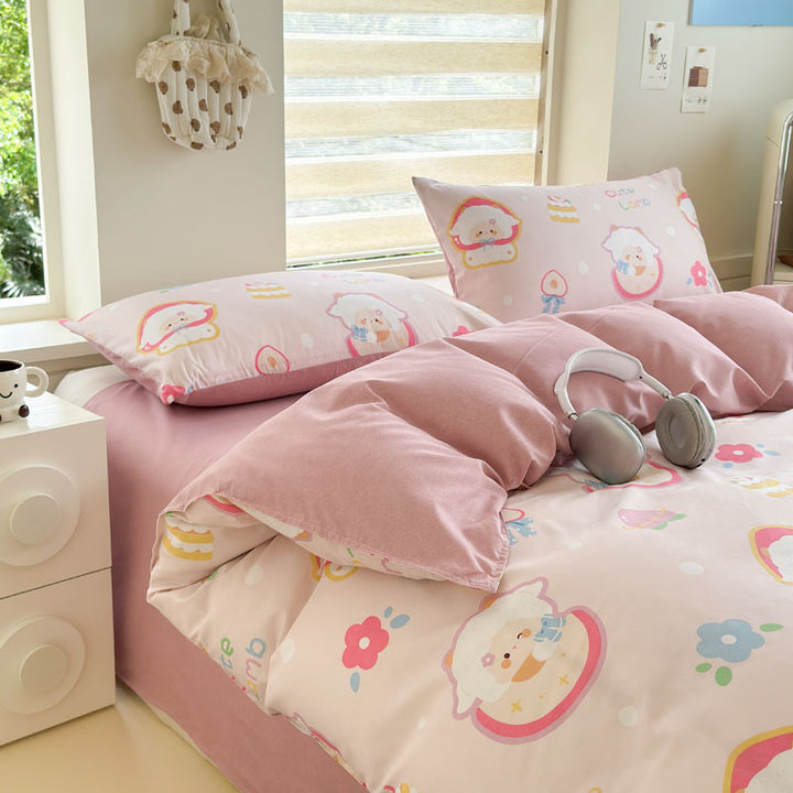 Playful Cartoon-Themed Duvet Cover Set
