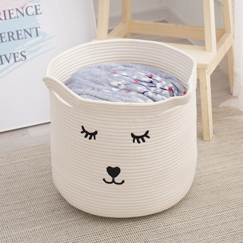 Tier motif storage basket