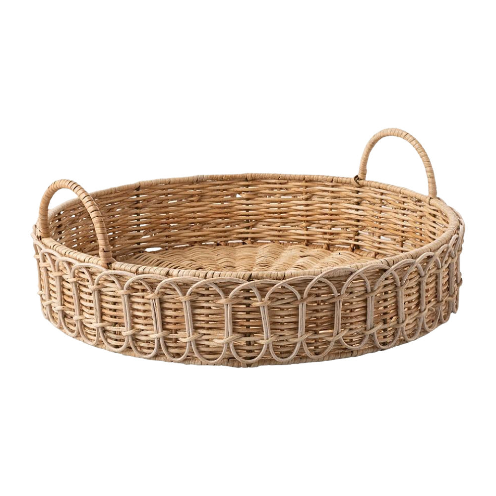 Elegant braided serving basket