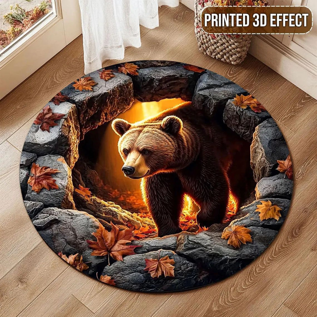 3D Printed Bear Themed Area Rug