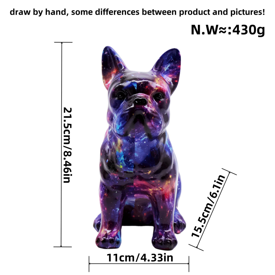 Artistically designed bulldog figure