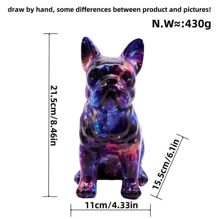 Artistically designed bulldog figure