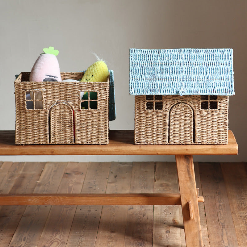 Charming storage basket in house design