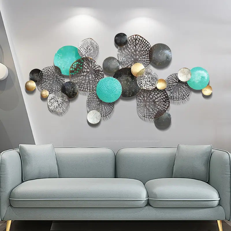3D Geometric Metal Wall Art Sculpture