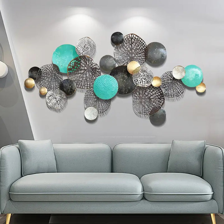 3D Geometric Metal Wall Art Sculpture