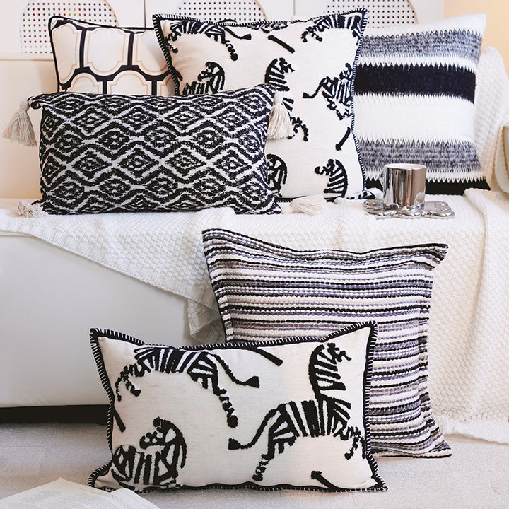 Abstract Patterned Decorative Throw Pillow