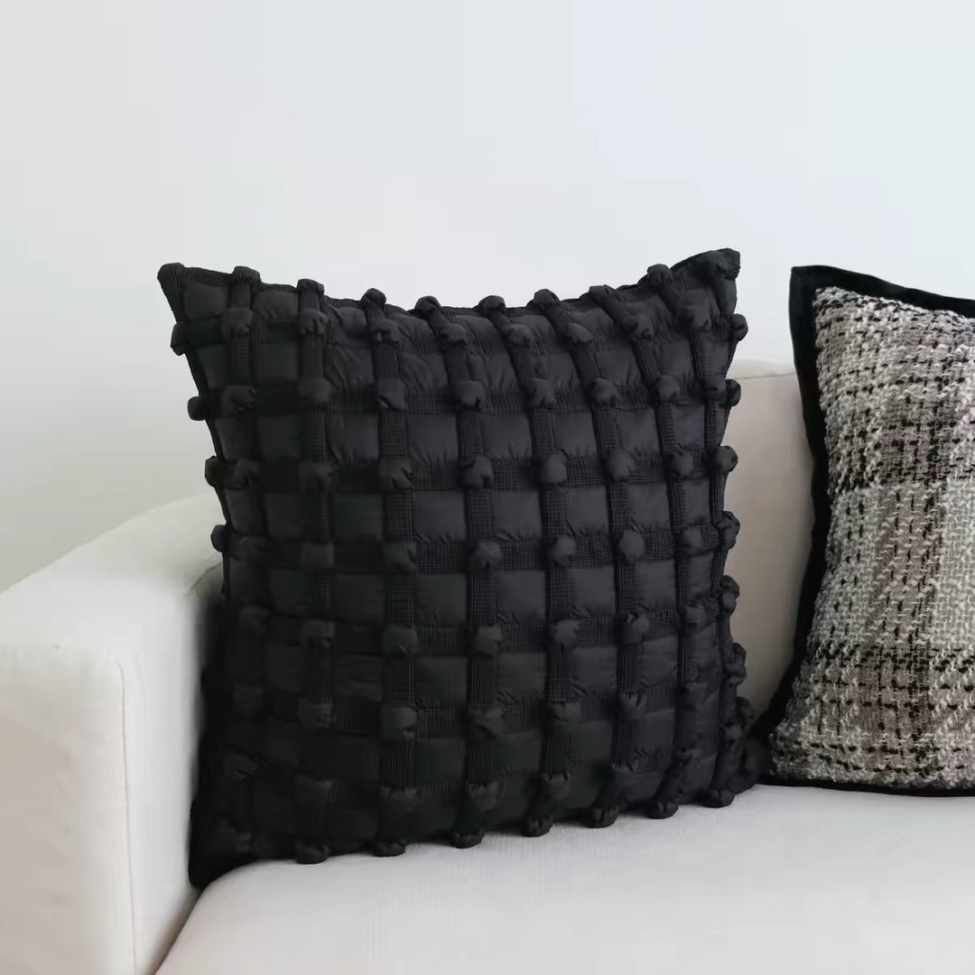 Textured Woven Decorative Throw Pillow