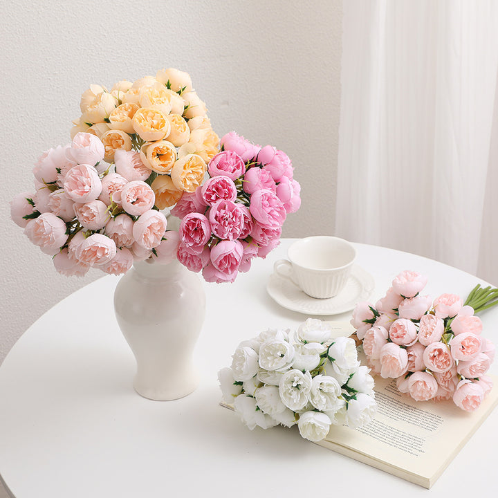 More realistic artificial peony bouquet