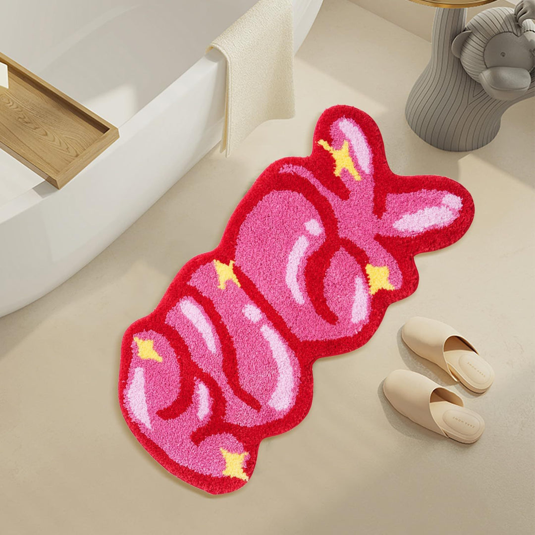 Cute Bunny-Shaped Bath Mat