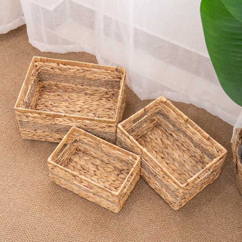 Modern storage basket made of natural materials