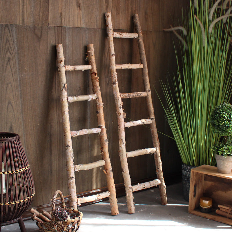 Decorative wooden ladder