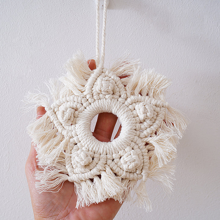 Macrame Star-Shaped Wall Hanging Decor