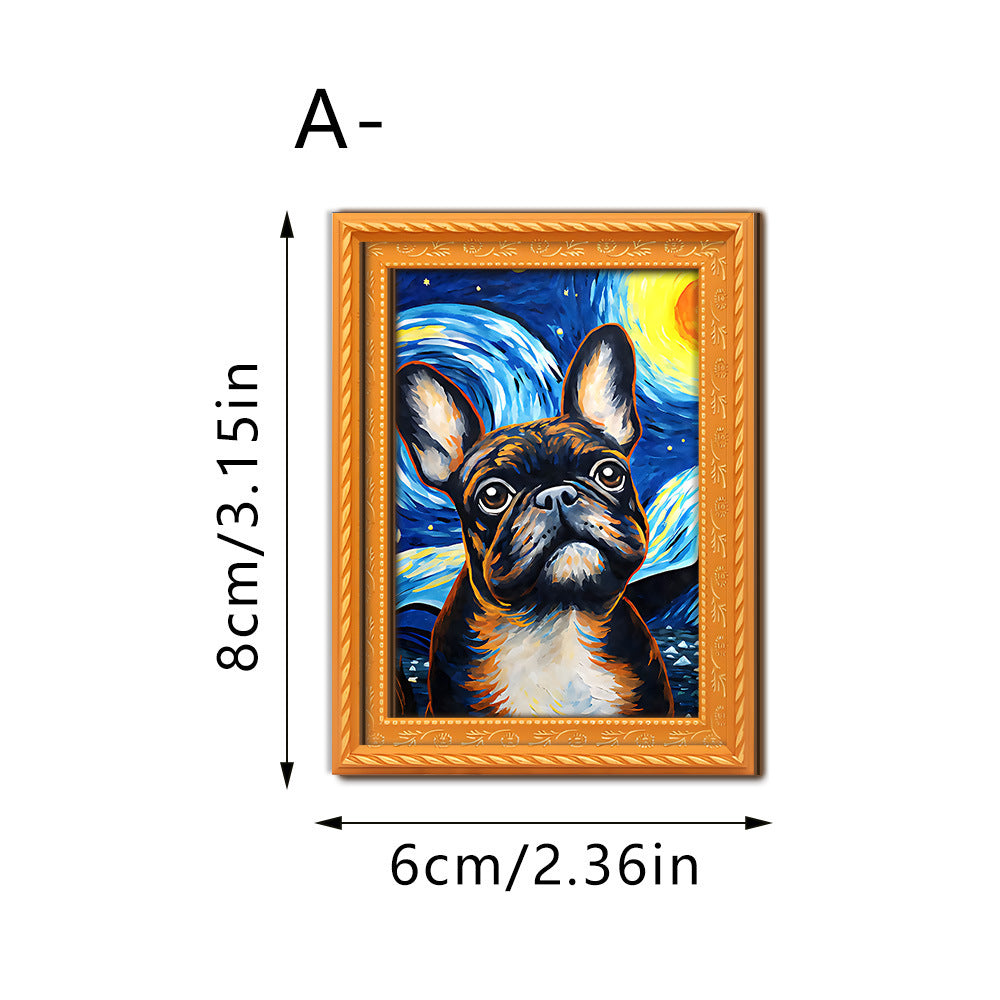 Decorative cat art with futuristic design