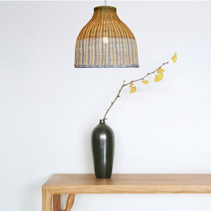 Woven Pendant Light Fixture