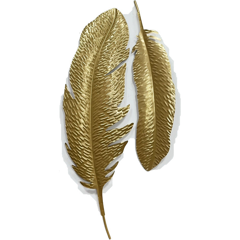 Decorative Metal Feather Wall Art