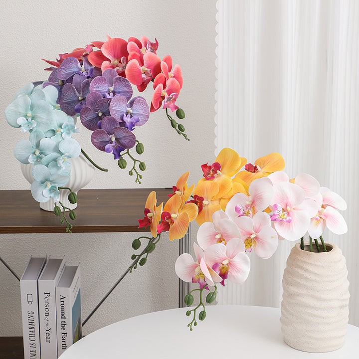 Artificial orchid bouquet with elegant blooms