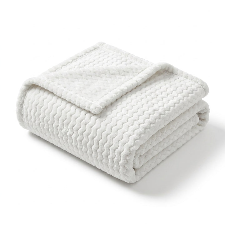 Luxurious Textured Fleece Throw