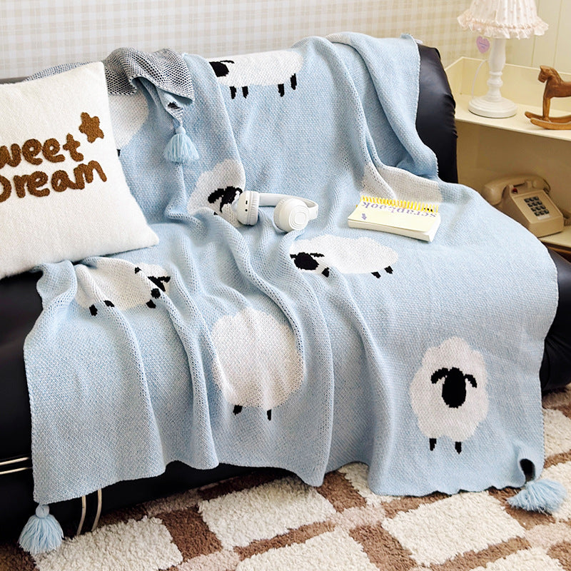 Home Decor Cozy Knit Blanket for Living Room