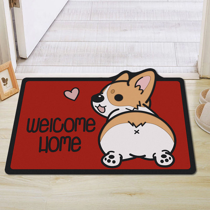 Cute Cartoon Dog Welcome Mat