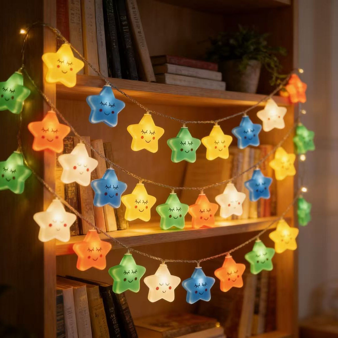 Waterproof Outdoor Rainbow Cloud LED String Lights