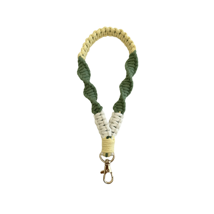 Textured Macrame Keychain Holder
