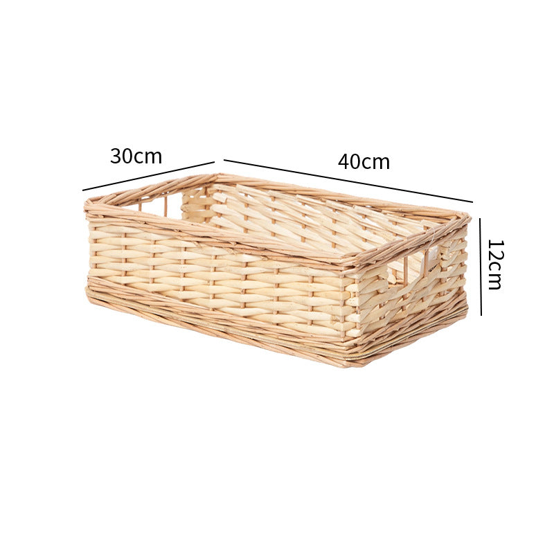 Handcrafted Natural Woven Storage Tray